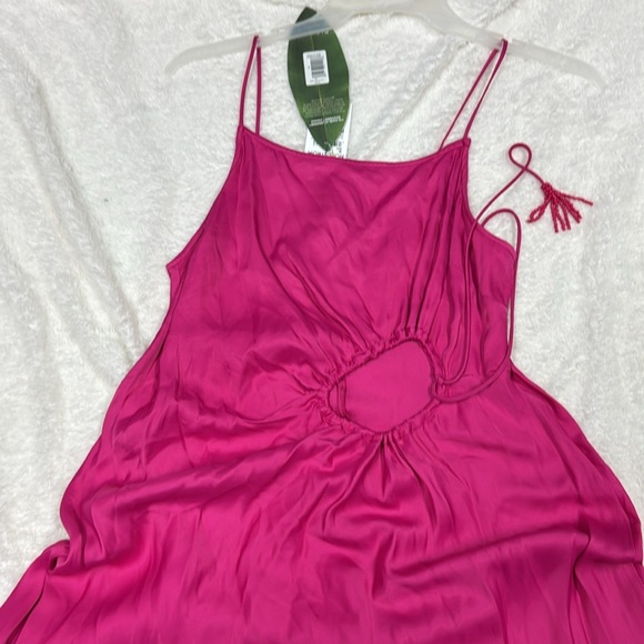 FARM RIO HOT PINK SLIP MIDI DRESS SIZE M - Picture 9 of 14